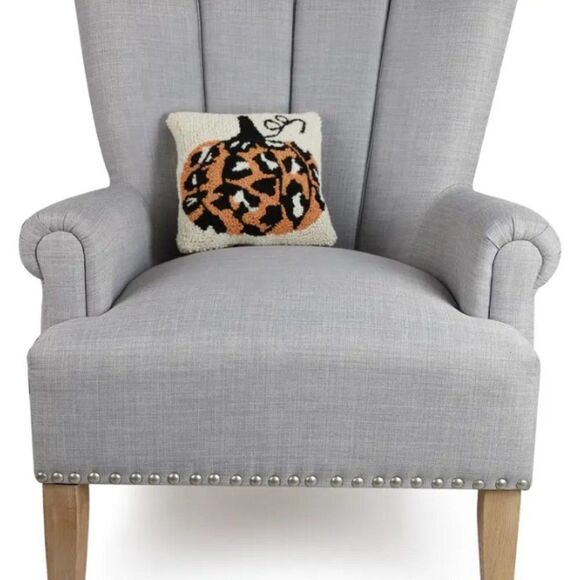 Halloween Leopard Pumpkin Hook Pillow NEW - Picture 2 of 2